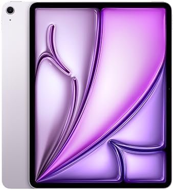 Apple iPad Air 13-inch (M4): Liquid Retina Display, 128GB, 12MP Front/Back Camera, Wi-Fi 7 with Apple N1, Touch ID, All-Day Battery Life — Purple