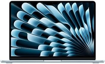 Apple 2026 MacBook Air 13-inch Laptop with M5 chip: Built for AI, 13.6-inch Liquid Retina Display, 16GB Unified Memory, 512GB SSD, 12MP Center Stage Camera, Touch ID, Wi-Fi 7; Sky Blue