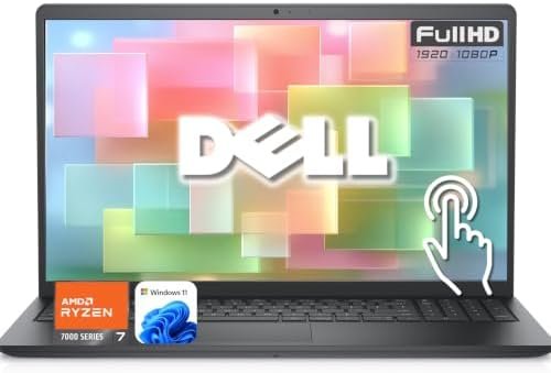 Dell Inspiron 15.6″ Touchscreen Business Laptop Computer, AMD Ryzen 7 7730U, FHD (1920 x 1080) Display, 16GB RAM, 512GB SSD, WI-FI 6, Long Battery Life, Windows 11 with Office 365 for The Web