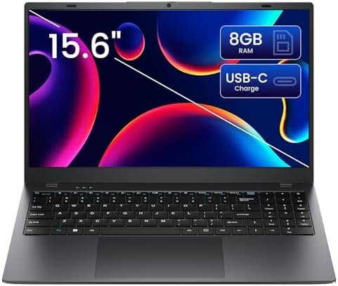 Laptop Computer, 15.6 Inch Laptops with 8GB RAM 128GB SSD, Pentium Gold 6500Y (Up to 3.4GHz), FHD IPS Screen, USB 3.2, USB C, HDMI, Numeric Keypad, Lightweight Laptop for School, Work and Home