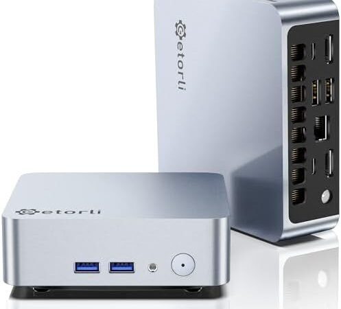Getorli Mini PC AMD Ryzen 5 3500U (4C/8T, Max 3.7GHz) Small Desktop Computer 16GB DDR4 RAM 512GB NVMe SSD Budget Micro Compact PCs 4K HD Dual HDMI WiFi 6 BT5.3 Prebuilt OS-Home Office Gaming Streaming