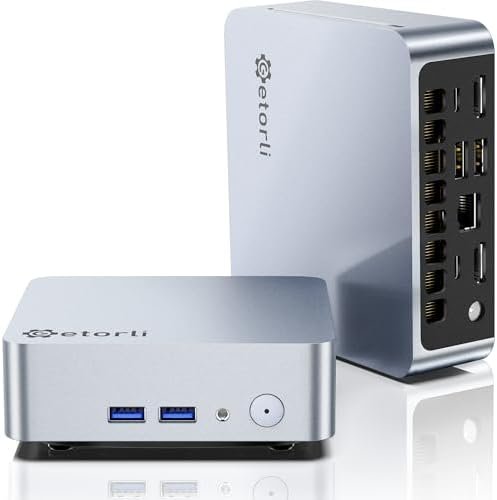 Getorli Mini PC AMD Ryzen 5 3500U (4C/8T, Max 3.7GHz) Small Desktop Computer 16GB DDR4 RAM 512GB NVMe SSD Budget Micro Compact PCs 4K HD Dual HDMI WiFi 6 BT5.3 Prebuilt OS-Home Office Gaming Streaming